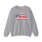 1776 American Flag Crewneck Sweatshirt The Devil's Pickle