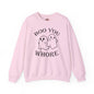 Boo You Whore Crewneck Sweatshirt The Devil's Pickle