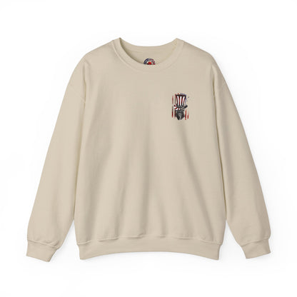Patriotic Skull Crewneck Sweatshirt The Devil's Pickle