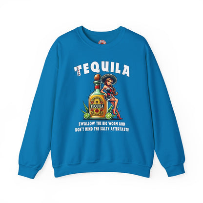 Tequila Swallow The Big Worm Crewneck Sweatshirt The Devil's Pickle