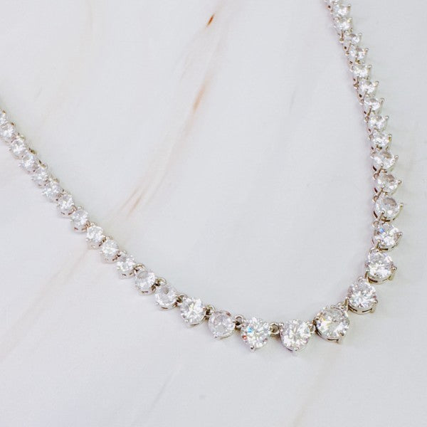 Royal Graduated Tennis Necklace Shop Style & More | Fresh Looks, Everyday Deals & Free Shipping