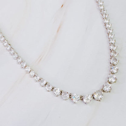 Royal Graduated Tennis Necklace Shop Style & More | Fresh Looks, Everyday Deals & Free Shipping