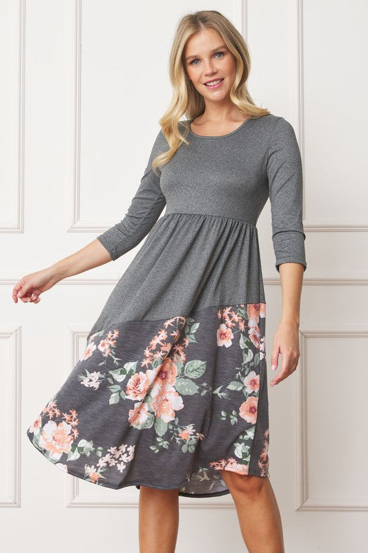 Asymmetrical Accent Midi Dress See size chart under “more details” The Fashion Celestial