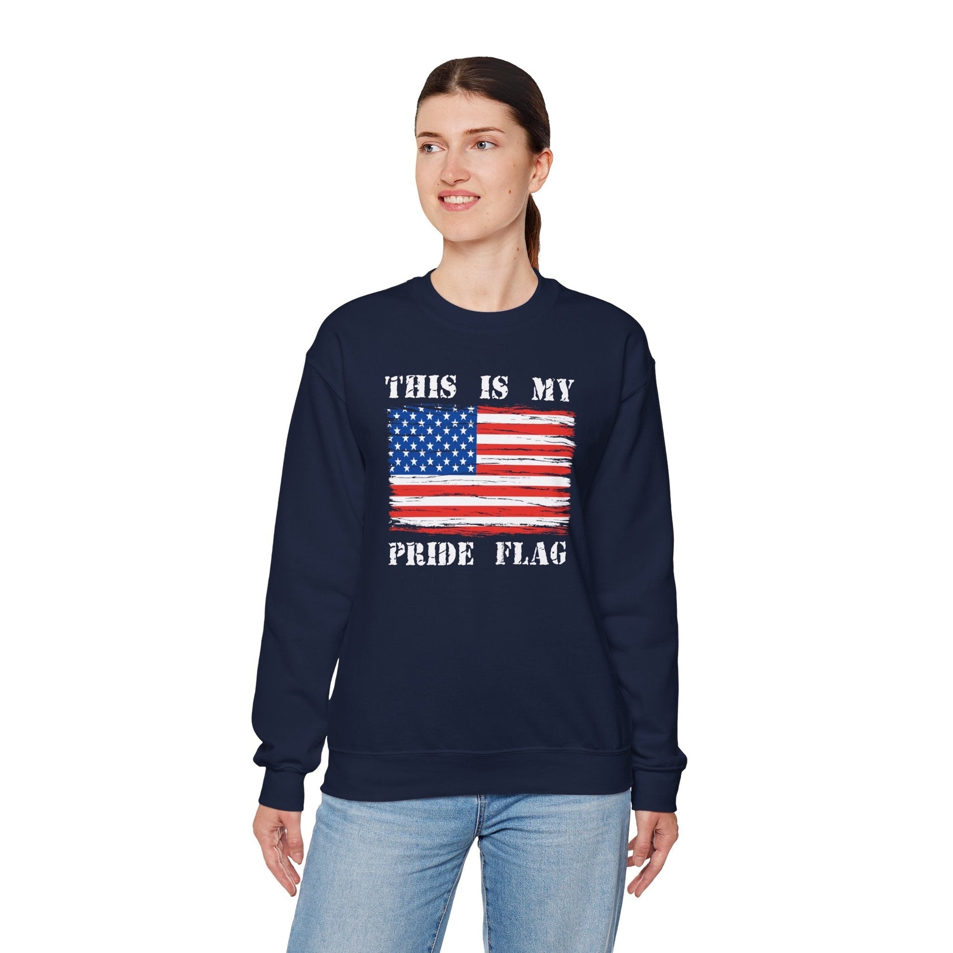 This Is My Pride Flag Crewneck Sweatshirt The Devil's Pickle