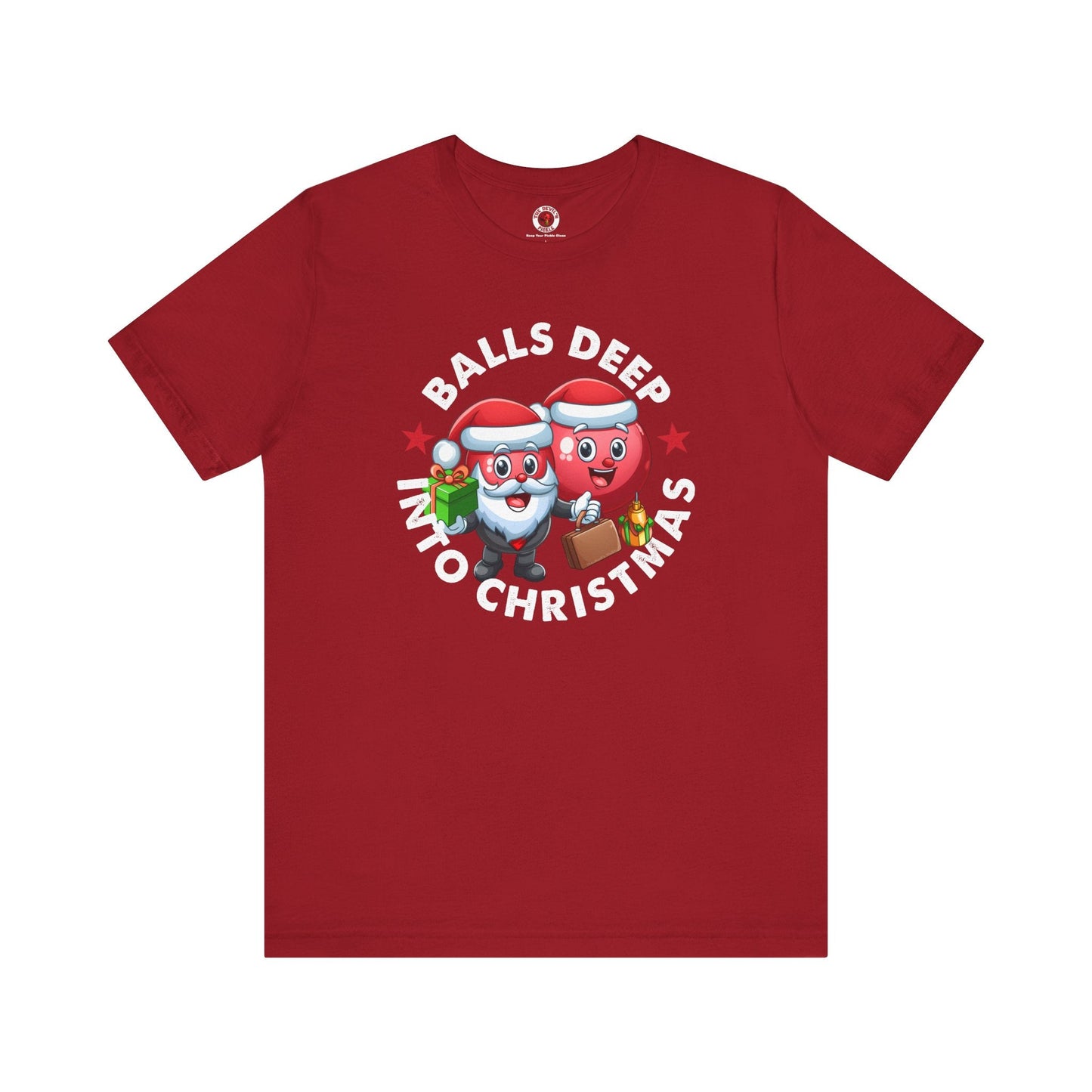 Balls Deep Into Christmas T-Shirt. The Devil's Pickle