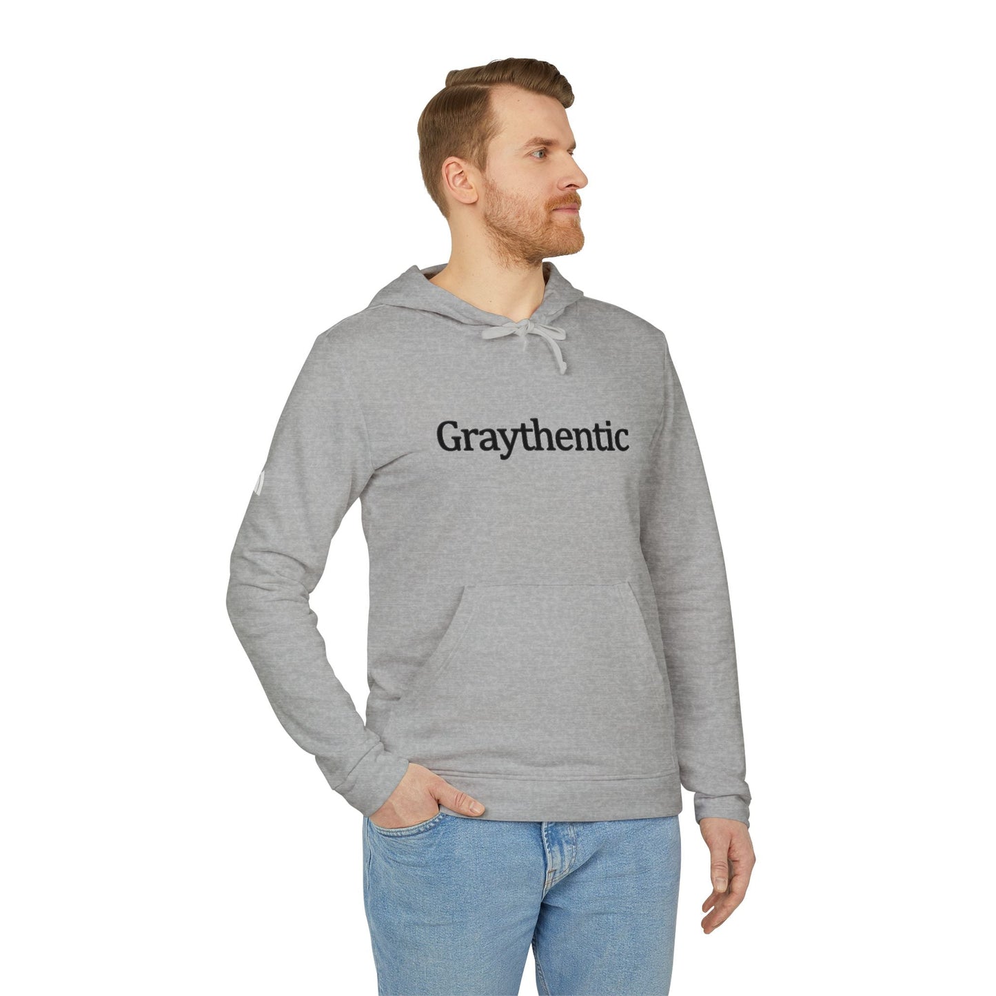 adidas Unisex Fleece Hoodie "Graythentic" Grayceful LLC