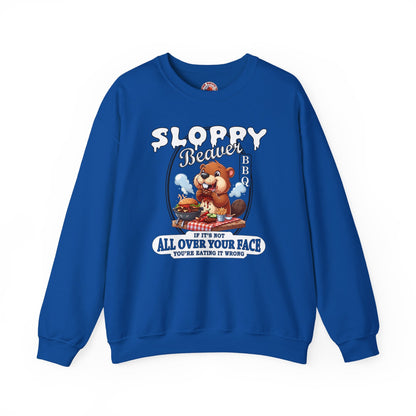 Sloppy Beaver BBQ Crewneck Sweatshirt The Devil's Pickle
