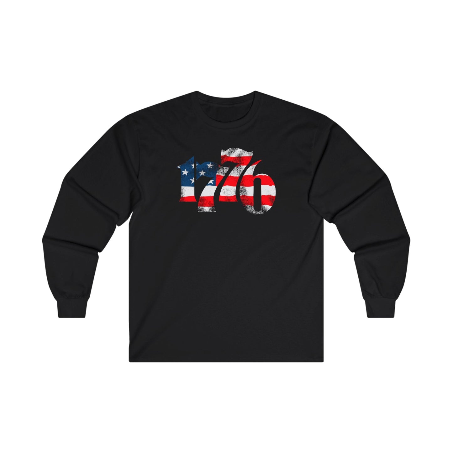 1776 American Flag Long Sleeve Tee The Devil's Pickle
