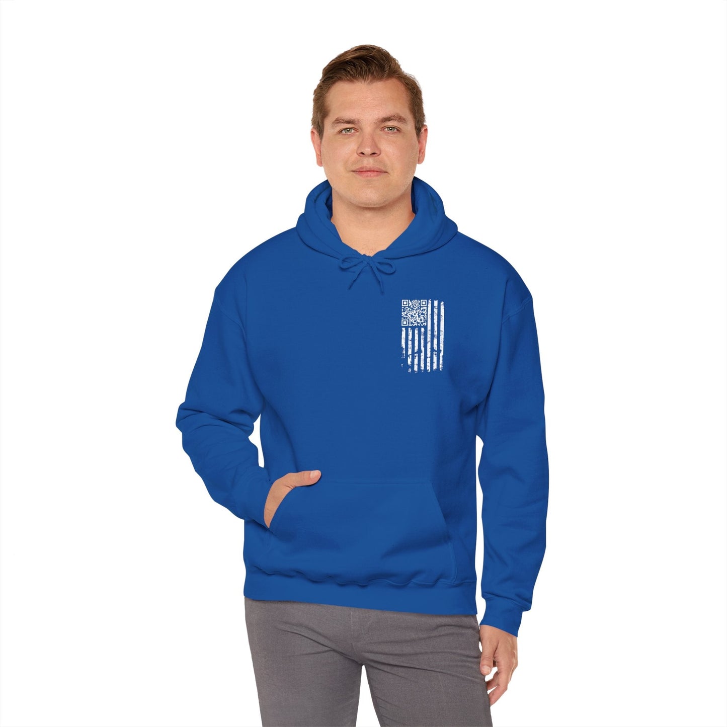 American Flag QR Code Hooded Sweatshirt The Devil's Pickle