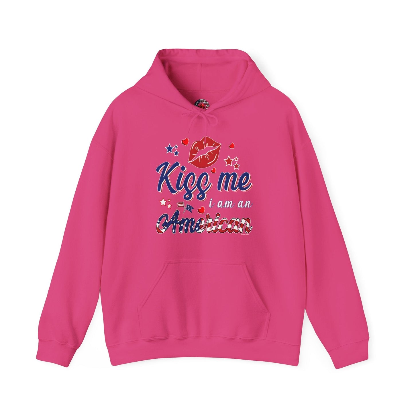 Kiss Me I Am An American Hooded Sweatshirt The Devil's Pickle