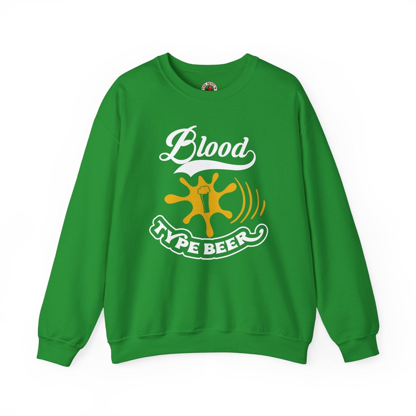 Blood Type Beer Crewneck Sweatshirt The Devil's Pickle