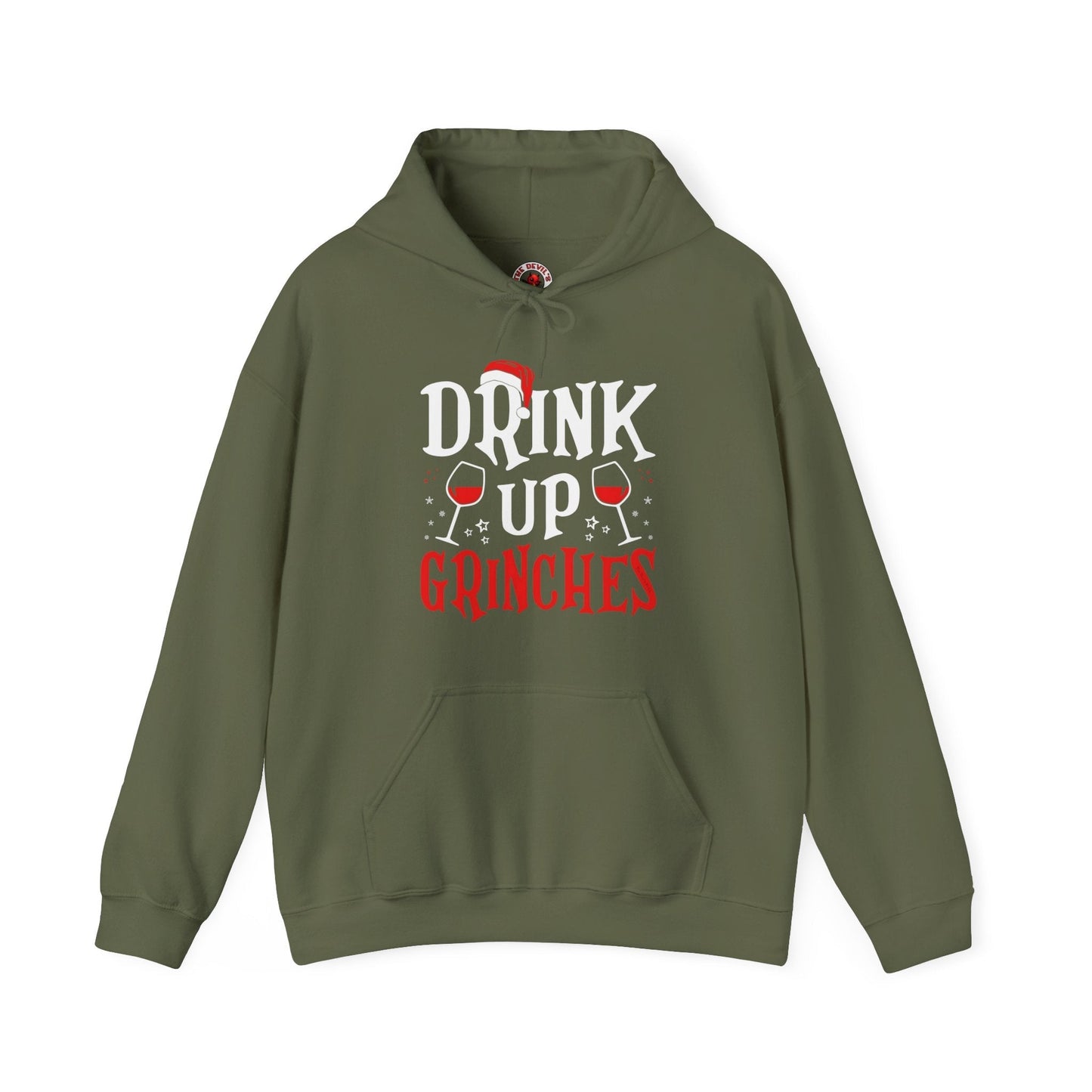 Drink Up Grinches Hooded Sweatshirt The Devil's Pickle