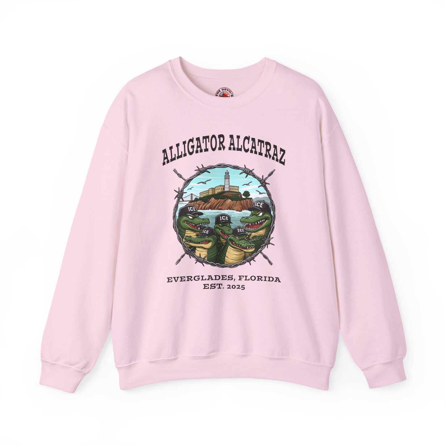 Alligator Alcatraz Crewneck Sweatshirt The Devil's Pickle