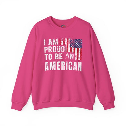 I Am Proud To Be An American Crewneck Sweatshirt The Devil's Pickle