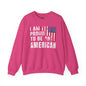 I Am Proud To Be An American Crewneck Sweatshirt The Devil's Pickle