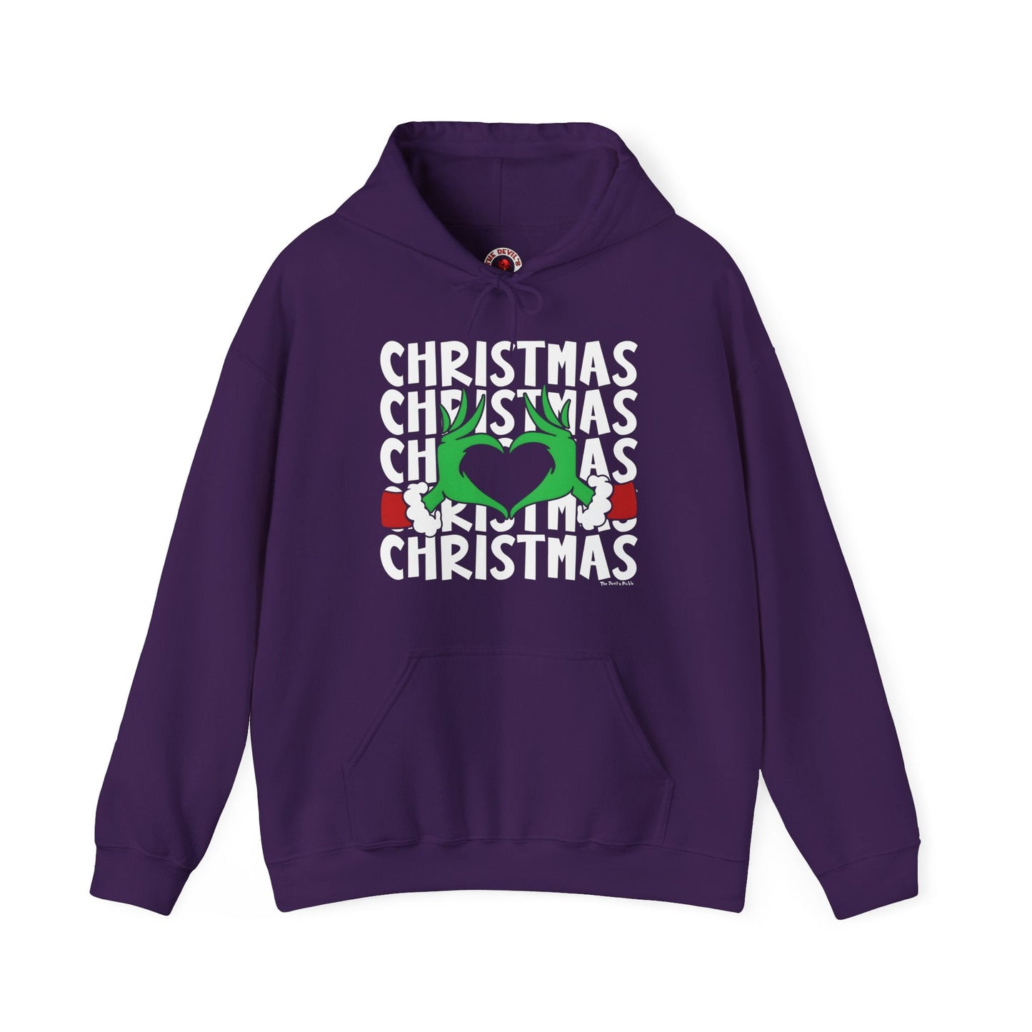 Christmas Heart Hooded Sweatshirt The Devil's Pickle