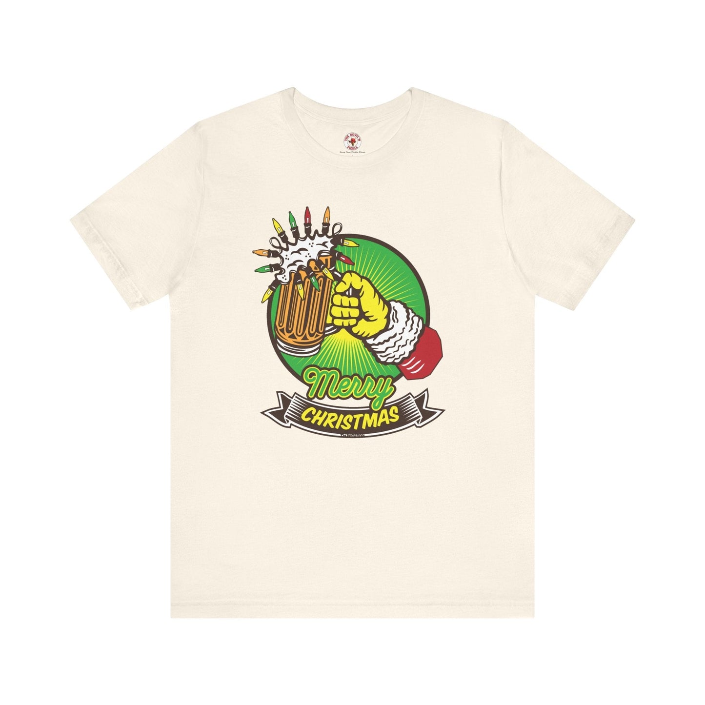 Merry Christmas Beer T-Shirt The Devil's Pickle