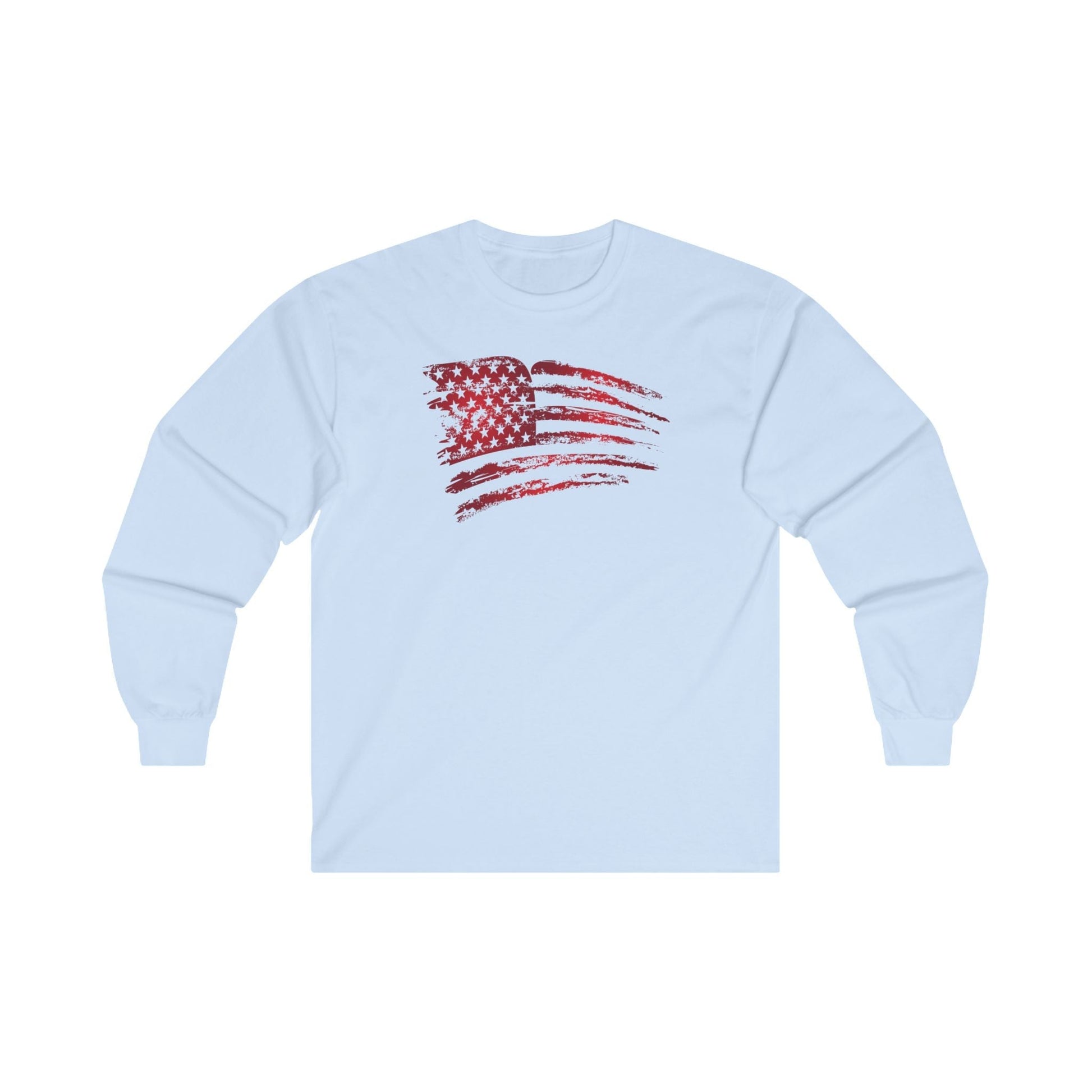 Red American Flag Long Sleeve Tee The Devil's Pickle