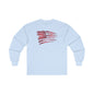 Red American Flag Long Sleeve Tee The Devil's Pickle