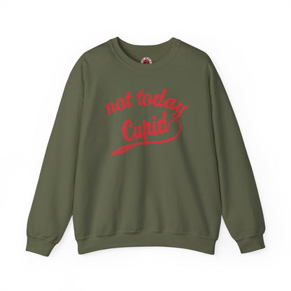 Not Today Cupid Crewneck Sweatshirt The Devil's Pickle