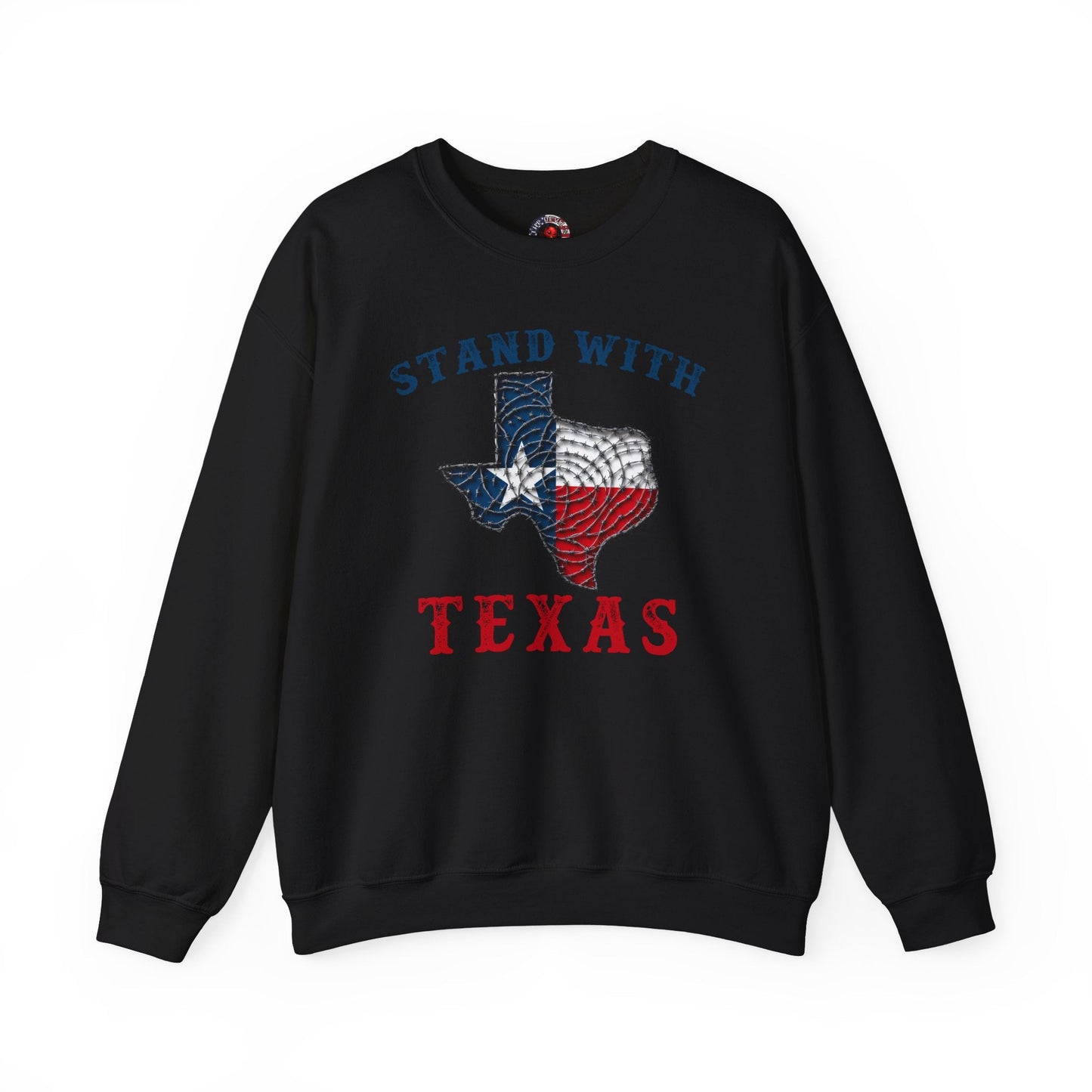 Stand With Texas Crewneck Sweatshirt The Devil's Pickle