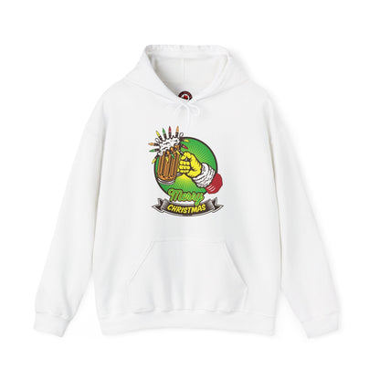 Merry Christmas Beer Hooded Sweatshirt The Devil's Pickle
