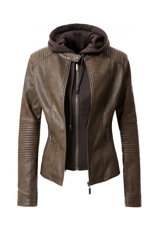 Women's PU Jacket See size chart under “more details” The Fashion Celestial
