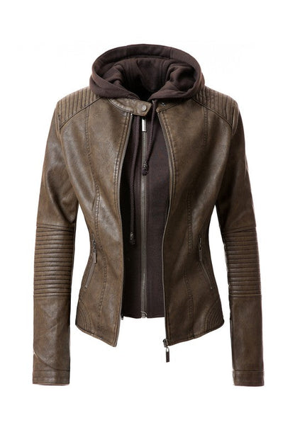 Women's PU Jacket See size chart under “more details” The Fashion Celestial