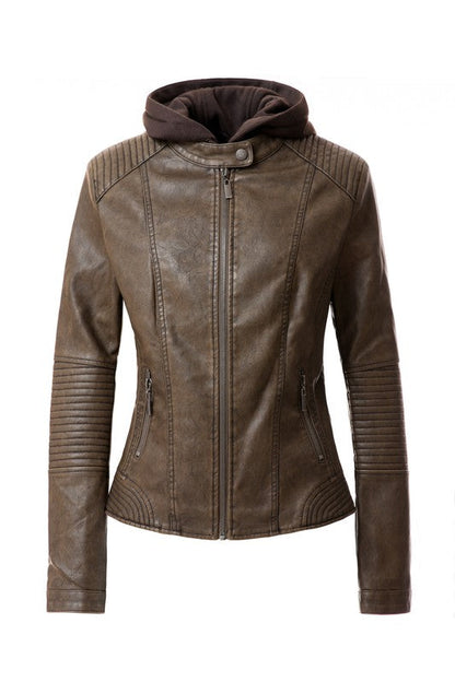 Women's PU Jacket See size chart under “more details” The Fashion Celestial