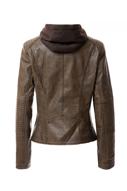 Women's PU Jacket See size chart under “more details” The Fashion Celestial