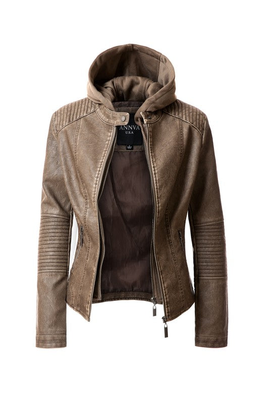 Women's PU Jacket See size chart under “more details” The Fashion Celestial