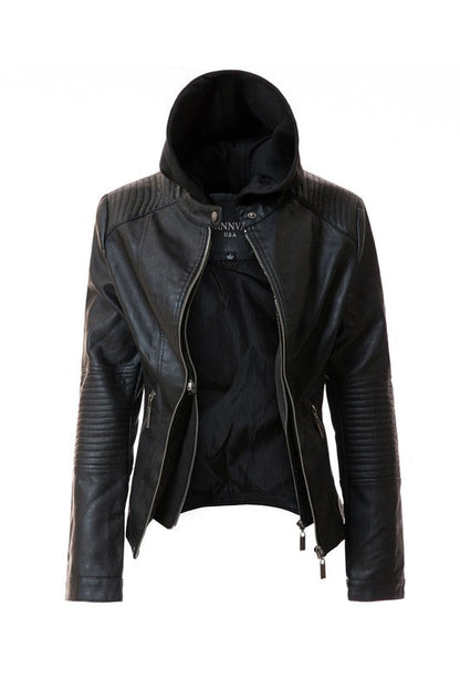 Women's PU Jacket See size chart under “more details” The Fashion Celestial