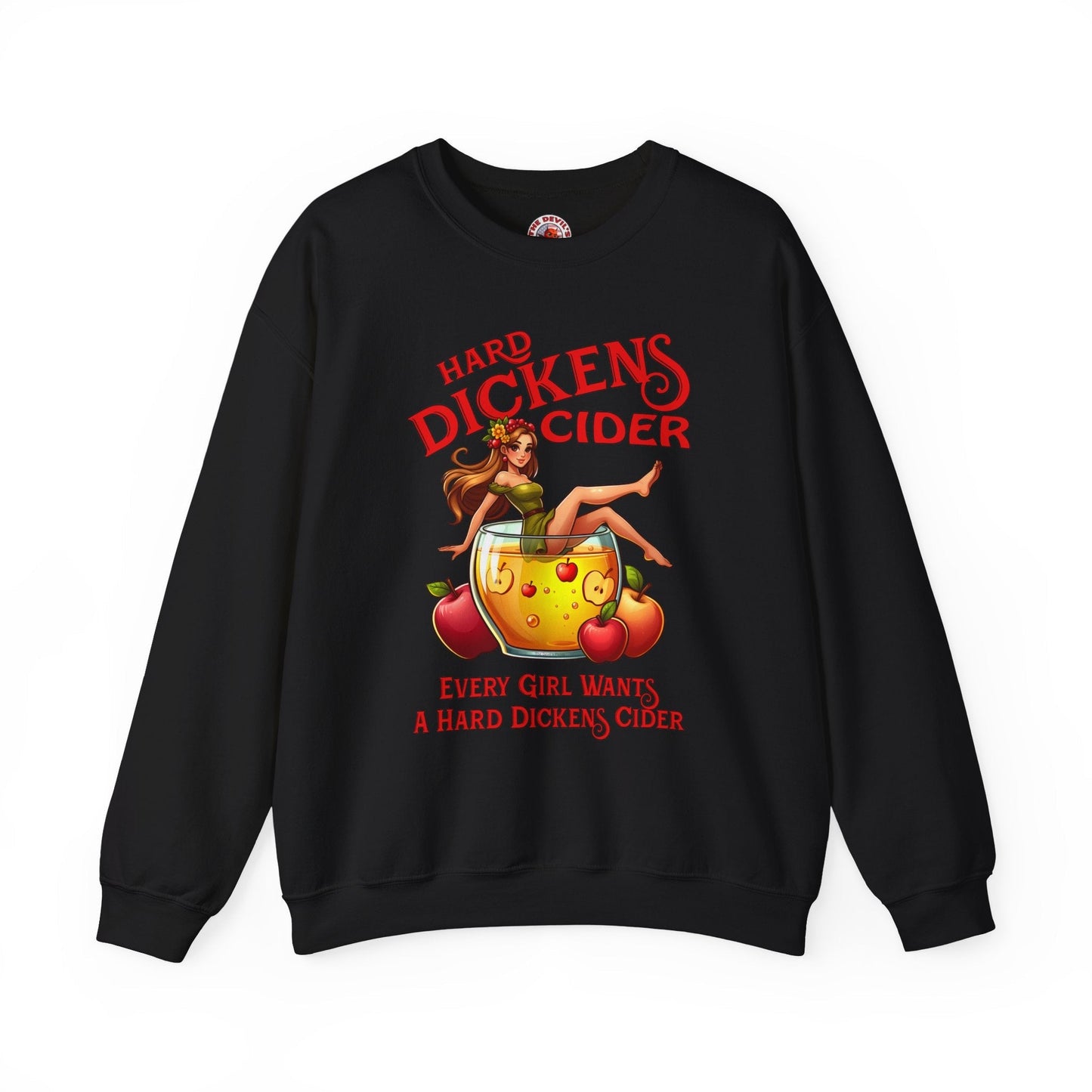 Hard Dickens Cider Crewneck Sweatshirt The Devil's Pickle