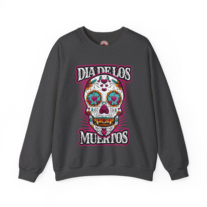Dia De Los Muertos Skull Crewneck Sweatshirt The Devil's Pickle
