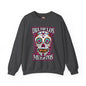 Dia De Los Muertos Skull Crewneck Sweatshirt The Devil's Pickle