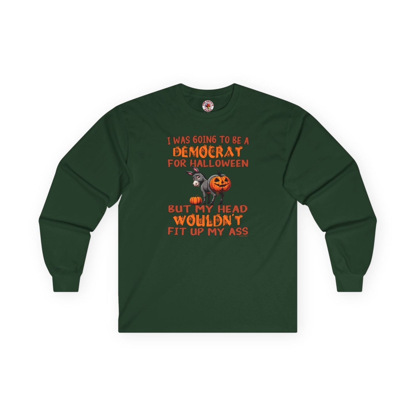 Democrat for Halloween Long Sleeve Tee The Devil's Pickle