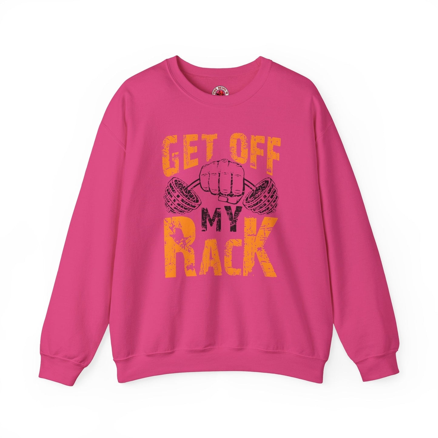 Get Off My Rack Crewneck Sweatshirt The Devil's Pickle