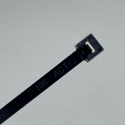 KTOOL (300 PACK)Cable Ties 50lbs Tensile Rating 14"L Strap Width 18" Black Nylon PayWut