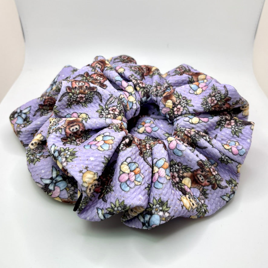 Highland Cow Easter Bullet Scrunchie Enchanted Scrunch