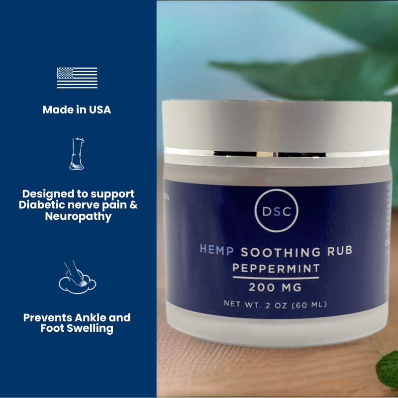 DSC Hemp Cream For Neuropathy Aches & Nerve Pain (Peppermint) DSC