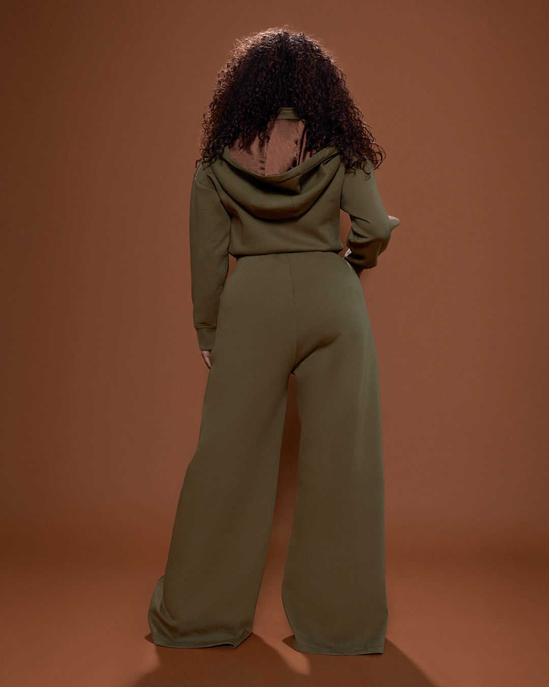 Green Satin Lined Jumpsuit KINApparel