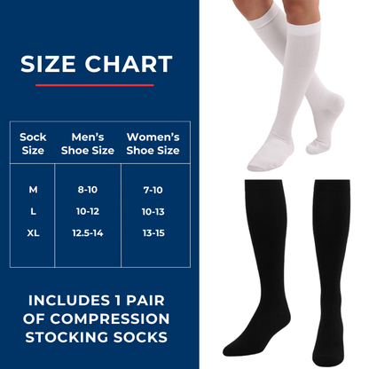 Women's Over The Calf Compression Stocking Socks (1 Pair) DSC