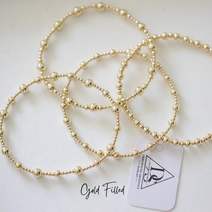 Sadie Beaded Bracelet 14k Gold Filled Deep South Originals