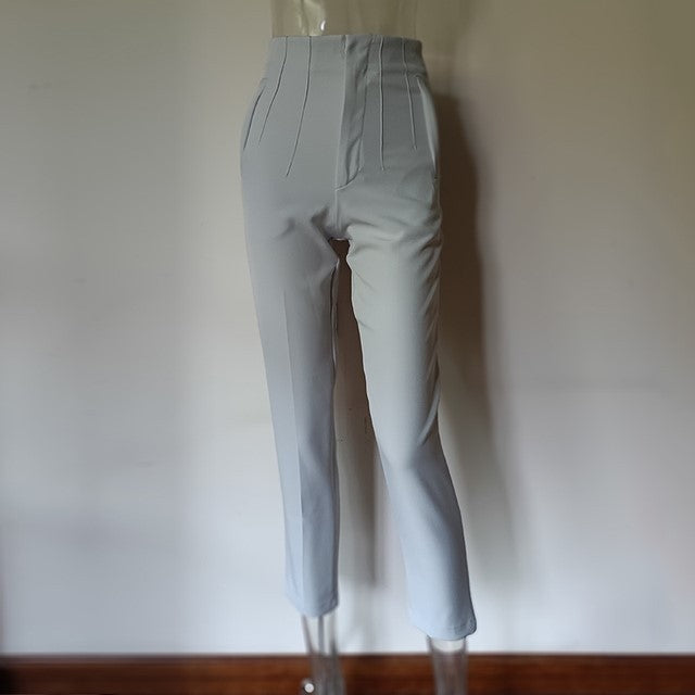 Women's High-Waisted Straight Leg Pants FitiqueFit
