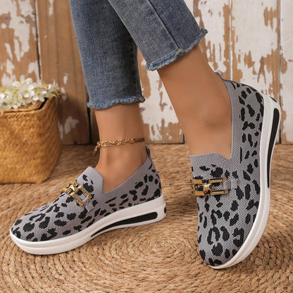 Leopard Mesh Slip-Ons New Era Fashion LLc