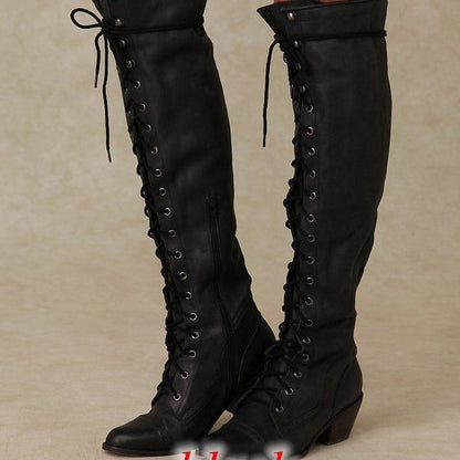 Women’s Over-the-Knee Boots – Round Toe Stylish Tall Winter Boots FitiqueFit