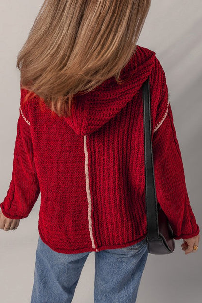 Olivia Knit Drawstring Hooded Sweater Shop Style & More | Fresh Looks, Everyday Deals & Free Shipping