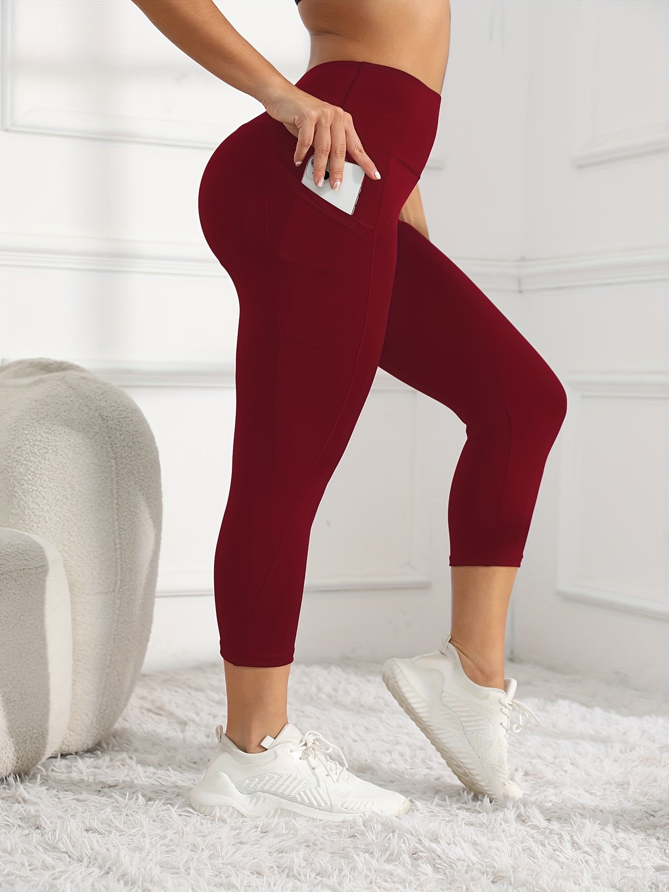 7-Point Athletic Pocketed Skin-Tight Fitness High-Waist Butt-Lifting Cycling Yoga Leggings NovaCart