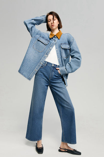 The Cityer Crop Wide Jeans HJ009 Hey Joanie