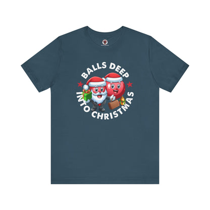 Balls Deep Into Christmas T-Shirt. The Devil's Pickle